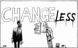 Obama Change Less, Zeichnung: Horsch, SZ